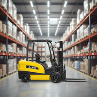 Chariot élévateur électrique JICHUAN AWD avec une longueur de fourche de 3,38 m, pneus pleins, capacité de 1,5 à 3,5 tonnes pour la manutention de marchandises en conteneurs