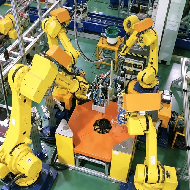 FANUC Automated Line for High Precision Manufacturing 165kg Payload 6-Axis Multi Robot Collaboration Intelligent Process Control