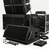 Système de sonorisation professionnel à ligne active 4000W de puissance de crête, double haut-parleur 15 pouces, équipement audio de scène pour concerts