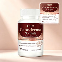 60 gélules de Ganoderma, 12,5 mg de triterpénoïdes, soutien général pour le bien-être, l'immunité et l'action antioxydante, OEM/ODM
