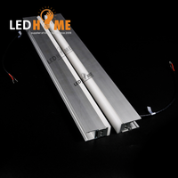 Projecteur linéaire LED extérieur étanche IP68 en aluminium pour rail, blanc RGB, encastré au sol