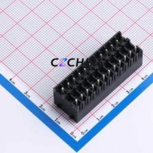 DB2EVHBG-3.5-2*12P-BK Plug-in Terminal Block Through hole,P=3.5mm Board-to-Board / Socket - Closed Snap Fixing 2x12P 3.5mm - Product Image 2