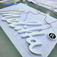 Insegna Luminosa 3D Personalizzata in Acrilico con Lettere Simili agli Iconi, Insegna Luminosa a LED Personalizzata per Negozi e Pubblicità