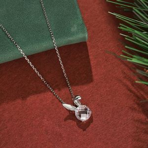 Collar con Colgante de Cristal con Diseño Elegante de Dylam, Joyería Fina de Plata S925 Chapada en Oro de 18K, Cadena de Eslabones con Signo Zodiacal Conejo - Product Image 6