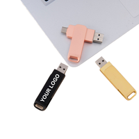 Clé USB 2.0 2 To Type-C Nouveau type d'interface de style bâton métallique