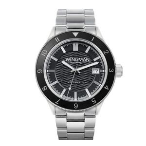 Reloj Mecánico Personalizado de Acero Inoxidable de 42 mm, Caja Plateada Pulida con Cristal de Zafiro e Índices Superluminosos - Product Image 2