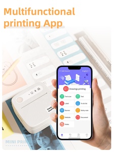 Máy in mini cho <span class=keywords><strong>iPhone</strong></span>/Android/Tablet bluetooth di động inkless Sticker máy in cho nghiên cứu ghi chú Tạp Chí Memo ảnh hình ảnh - Product Image 6