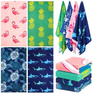 ผ้าเช็ดตัวชายหาดไมโครไฟเบอร์ ซึมซับดี น้ำหนักเบา บาง พิมพ์ลาย แห้งเร็ว ป้องกันการแพ้ ไม่ติดทราย สำหรับฤดูร้อน - Product Image 5