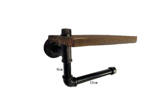 산업용 파이프 선반 나무 43.<span class=keywords><strong>3</strong></span>인치 러스틱 거실 가구 <span class=keywords><strong>3</strong></span>단 금속 걸이형 책장 - Product Image 4