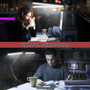 Lampe de bureau à LED Upgrade Long Metal Swing Arm Desk Lamp With Clamp Eye-Caring Dimmable Architect Task Lamp 3 Color Modes - Product Image 5