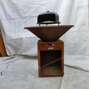 Four à pizza portable pour barbecue, double grande taille, en acier Corten, à fixer sur un réchaud de camping ou un four à bois, pour extérieur - Product Image 4