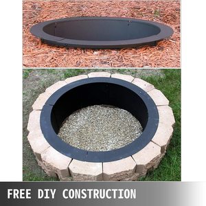Heavy Duty Steel 36-Inch DIY Campfire <b>Fire</b> Pit Ring Portable Wood Burning <b>Fire</b> Brazier - Product Image 5