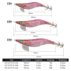 <span class=keywords><strong>LETOYO</strong></span> cebos de Pesca de Mar artificiales 2,5 #3,0 #3,5 # calamar Jigging <span class=keywords><strong>Egi</strong></span> señuelos para peces de agua dulce salmón calamar anzuelo señuelo camarones - Product Image 2