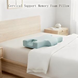 Oreiller ergonomique en mousse à mémoire de forme, anti-rides, soutien pour le sommeil sur le côté, lifting du visage, soin anti-âge de la peau, design respirant, antistatique - Product Image 3