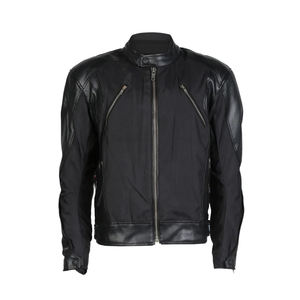 Chaqueta de moto de piel resistente para hombre hecha en fábrica al por mayor, estilo de moda con logotipo personalizado en la espalda para motociclistas - Product Image 1