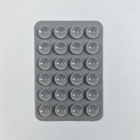 Support de téléphone portable antidérapant en silicone à ventouse personnalisé pour usine, avec 24 ventouses, pour la maison et le bureau