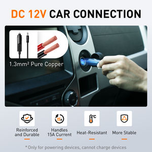 Gicle Pompe à air électrique rapide DC 12V <span class=keywords><strong>Gonfleur</strong></span> portable Support de <span class=keywords><strong>batterie</strong></span> amovible Accessoire pratique pour les planches à pagaie debout - Product Image 4