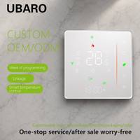 Termostato Inteligente WiFi UBARO Tuya 16A 3A para Calefacción por Suelo Radiante, Caldera de Agua y Gas, Compatible con Alexa, Google Home y Yandex