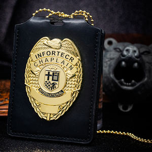 Logotipo personalizado Insignia de metal 3D Oro Plata Cobre Plateado Warden Emblema Insignias de seguridad privada y Epillets - Product Image 6