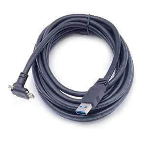 <b>Type</b> <b>C</b> Right Angle Data <b>Cable</b> 3A Fast <b>Charging</b> Shielded Pure Copper PVC Jacket For Mobile Phone - Product Image 1