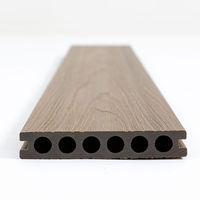 Planches de terrasse WPC aspect bois, profil bas, imperméables pour usage extérieur 140-23mm