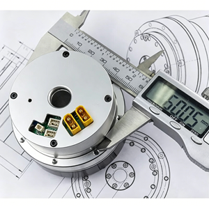 Motor de control de precisión para exoesqueleto robótico con transmisión armónica de <span class=keywords><strong>eje</strong></span> hueco, servomotor industrial con doble codificador, actuador para articulación robótica - Product Image 4