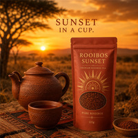 Sachets refermables en Mylar pour thé Rooibos rouge, sacs d'emballage alimentaire à fond plat et autoportants pour thé en vrac africain sans caféine