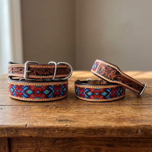 Custom Made Highest Quality Soft Padded Cow Leather <b>Dog</b> Collar Rivet Design Solid Pattern Assorted Style Indian Manufacturer - Product Image 3