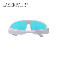 Lunettes de protection laser de qualité CE EN207 620-700nm lunettes de sécurité de beauté médicale dentaire lunettes lunettes avec cadre blanc