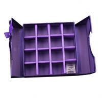 Boîte d'emballage de chocolat de luxe personnalisée à ouverture centrale, boîte cadeau rigide magnétique avec insert