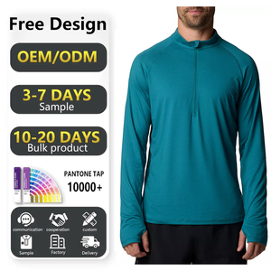 Sudadera Deportiva Personalizada con Logotipo, de Secado Rápido, Ligera, Transpirable, con Cierre de Cremallera de un Cuarto - Product Image 1