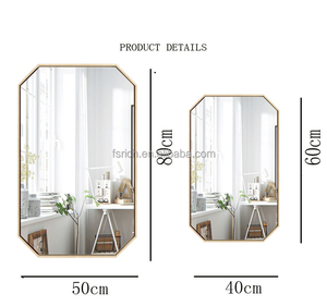 <span class=keywords><strong>Espejo</strong></span> de Pared Decorativo Personalizado Ruicheng, <span class=keywords><strong>Espejo</strong></span> de Baño con Marco de Aleación de Aluminio Octogonal, con Forma Hexagonal - Product Image 4
