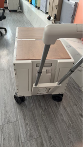 <span class=keywords><strong>Chariot</strong></span> de rangement pliable en plastique <span class=keywords><strong>avec</strong></span> roues pour le transport et les voyages, utilisable comme table de rangement ou <span class=keywords><strong>chariot</strong></span> de courses - Product Image 4