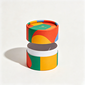 Caja de Cartón Cilíndrica Personalizada para Velas, Empaque de Tubo de Papel para Velas, Empaque de Regalo de Lujo con Logotipo - Product Image 4