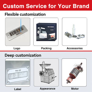 HORUS Picadora De Carne Profesional 850W Con 6/8/10mm Deux Discos Para Embutir Maquina De Picar 170 kg/h Para Carnicerias - Product Image 4