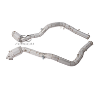 Downpipe Sport Performa Tinggi untuk Mercedes AMG G63 W465 2025+ Pipa Knalpot Aliran Tinggi dengan Pelindung Panas Presisi 1:1