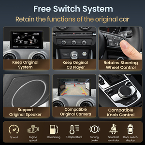 Módulo Inalámbrico Junsun Carplay y Android Auto para <span class=keywords><strong>Audi</strong></span> A3 <span class=keywords><strong>A4</strong></span> A5 Q2L Q5L Q7 2014-2020 2022 con Pantalla Original MIB Mirror Link y AirPlay - Product Image 4