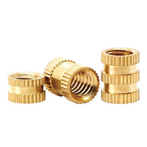 OEM M2 M3 M4 M5 M6 M8 M10 Inserts moletés en cuivre Insert de fonte en laiton Fabricant d'écrous en laiton pour insert en plastique - Product Image 1