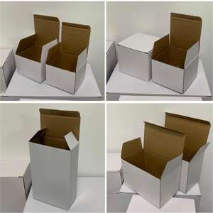 带有可定制徽标的小型瓦楞纸包装盒，适用于包装玻璃蜡烛罐。 - Product Image 3