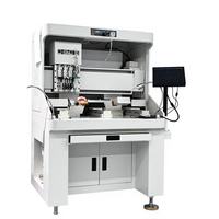 Machine automatique à double station pour l'encastrement de pierres précieuses en métal YUBANG, équipement de pose de diamants et strass à 4 buses pour bijoux