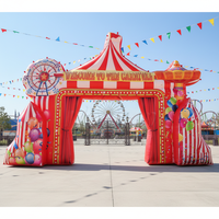 Arche gonflable de carnaval personnalisée WINSUN de haute qualité, entrée de cirque à gonflage rapide, en nylon/PVC, 9,1x1,52x6,4m, garantie 2 ans