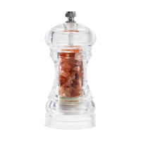 Mini moulins à sel et à poivre en acrylique avec broyeur en céramique pour la cuisine à domicile