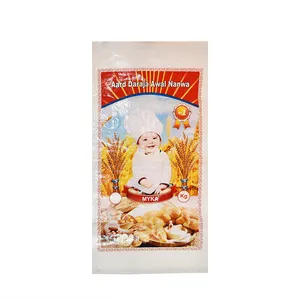 cheap 100% poly laminated pp woven bag 50kg agricultural rice flour wheat flour packaging bag