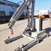 Équipement de levage hydraulique rotatif automatique à 360 degrés, mini grue électrique pliable, petite grue de sol