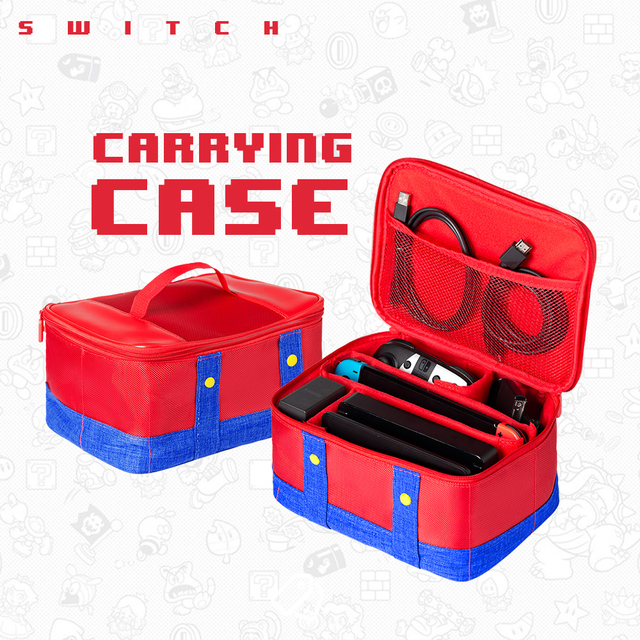 Large Carrying Case for Switch OLED Console Pro Controller Travel Storage Bag Case Compatible Switch