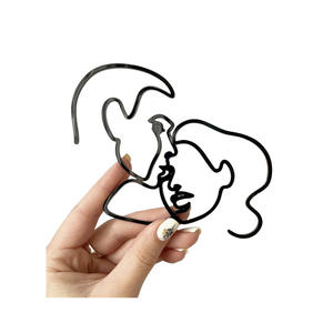 Adorno de <span class=keywords><strong>Pastel</strong></span> Acrílico con Línea Simple de Pareja <span class=keywords><strong>para</strong></span> el Día de San Valentín 2024, Adorno de <span class=keywords><strong>Pastel</strong></span> de Hombre y <span class=keywords><strong>Mujer</strong></span> Tomados de la Mano - Product Image 5