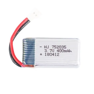 Upgrade Version 752035 3.7v 400mah lipo battery for quadcopter Hubsan X4 H107/H107D