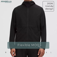 Veste de survêtement de course à pied légère et imperméable Arabella 2026 pour homme, avec logo personnalisé, haute performance, grande taille, tissée