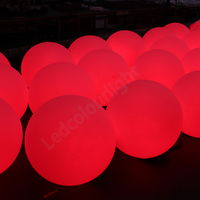 Lampu Dekorasi Langit-Langit Bola LED 3D DMX LCL RGB DMX, Lampu Panggung Bola Disko Gantung untuk Aplikasi Jalan Raya