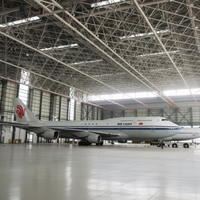 Hangar préfabriqué en structure acier 50x55m pour la maintenance des avions Airbus A320 aux Émirats arabes unis
